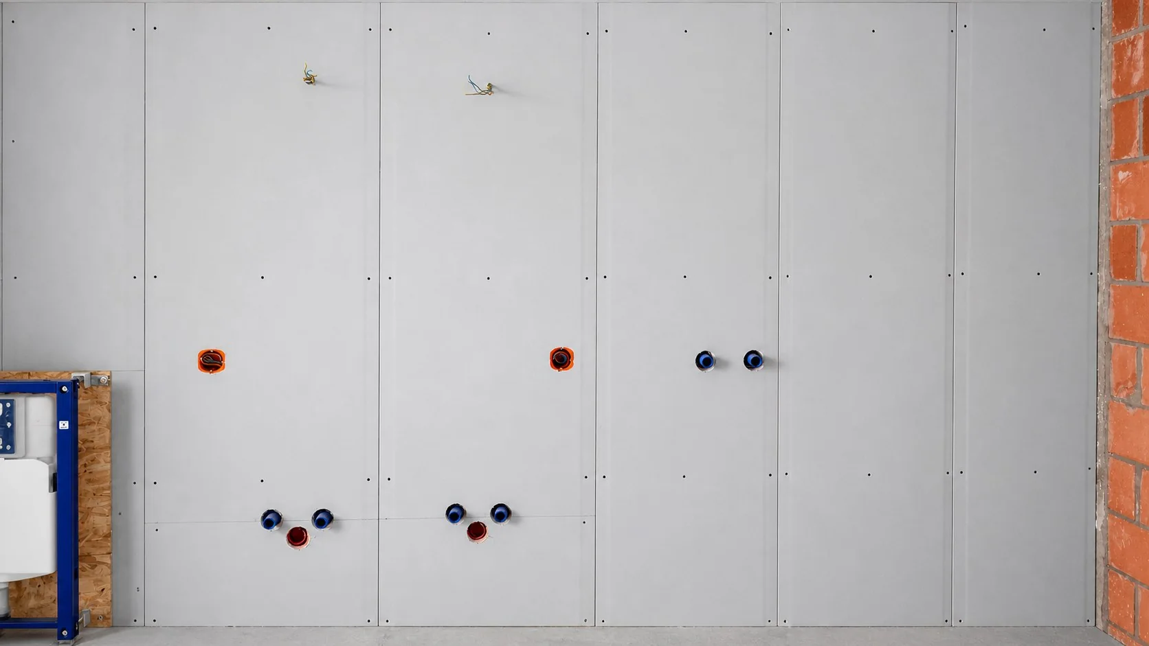 Préparation technique murale avant finitions